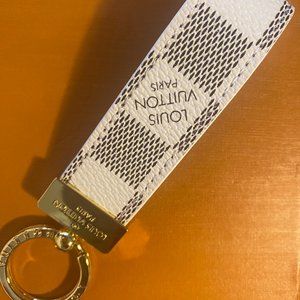 Damier Azur Canvas Dragonne Key Holder